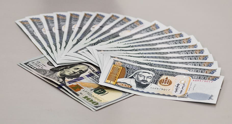 Uang, Mongolia, Mata Uang, Bank, Keuangan, nasional, uang kertas, dolar AS, dolar, ekonomi
