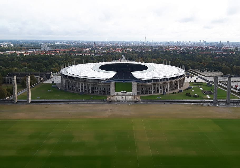 Olympia, Estádio Olímpico, Berlim, Estádio, esporte, futebol, Edifício, monumento, concorrência, arquitetura