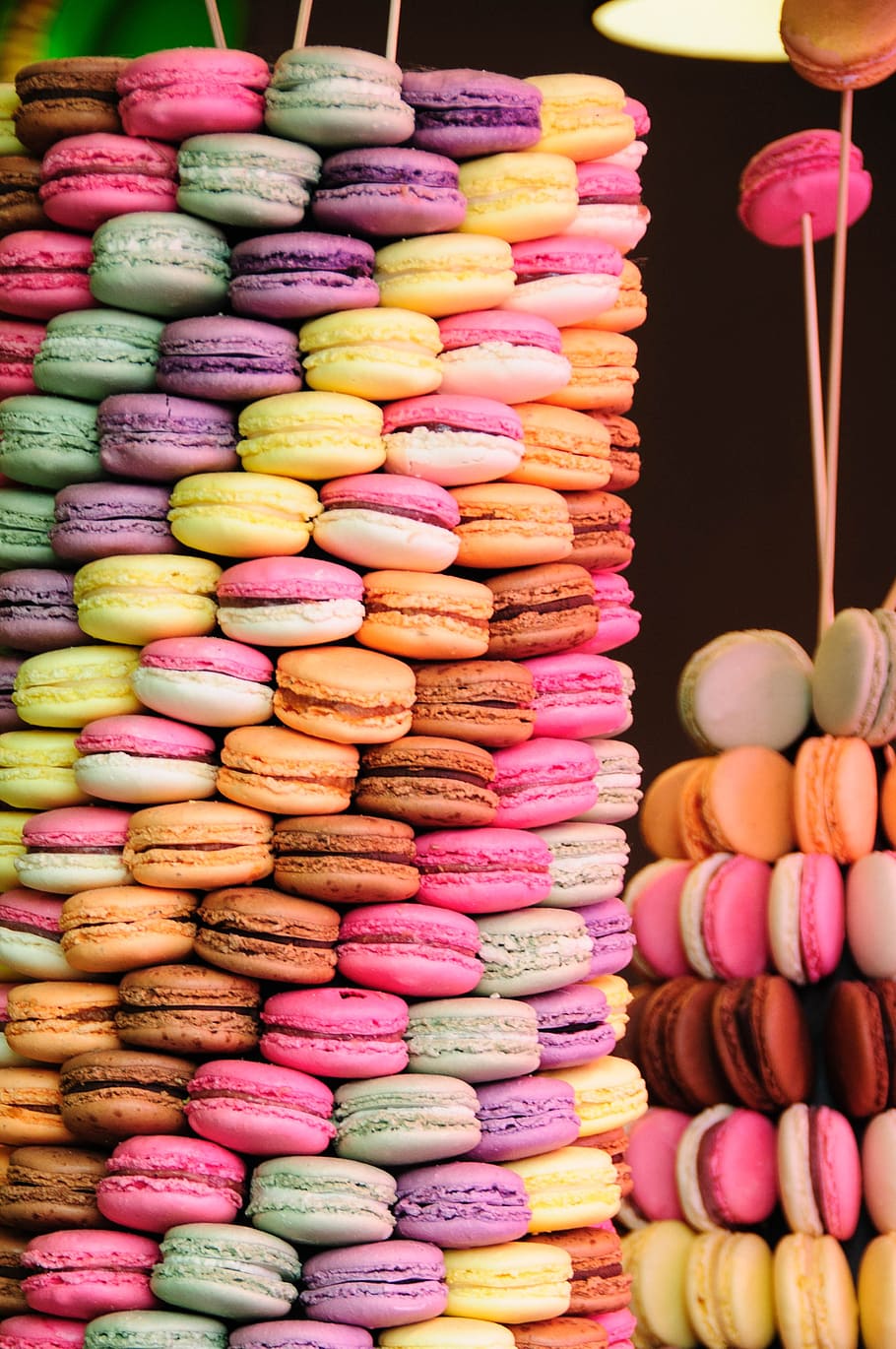 arrange, french, macaroons, macarons, france, brand, candy, multi Colored, sweet Food, dessert