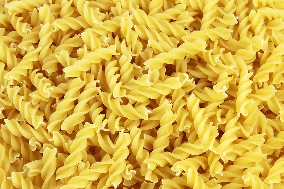 yellow pasta lot, background, diet, dinner, dry, eat, food, gold, health, ingredient