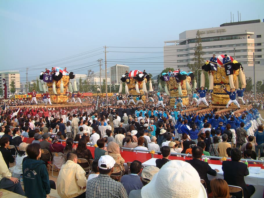 drum stand, festival, niihama taiko festival, man festival, give, compared oyster, cultures, people, asia, traditional Festival
