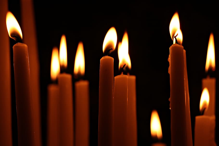 candles, pray, prayer, religion, church, light, faith, candle, christianity, believe