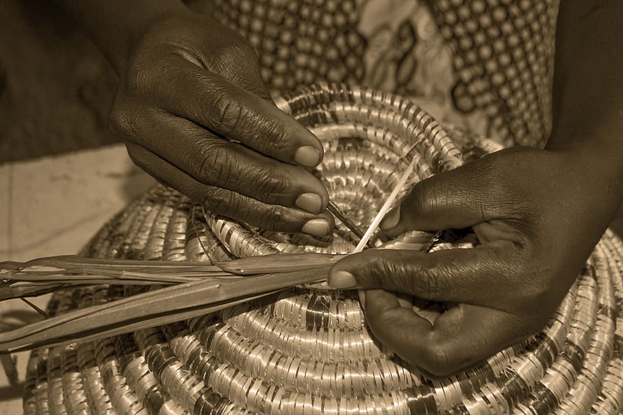 person touch, brown, wicker hat, weaving, craft basket, african, handmade, human hand, hand, human body part