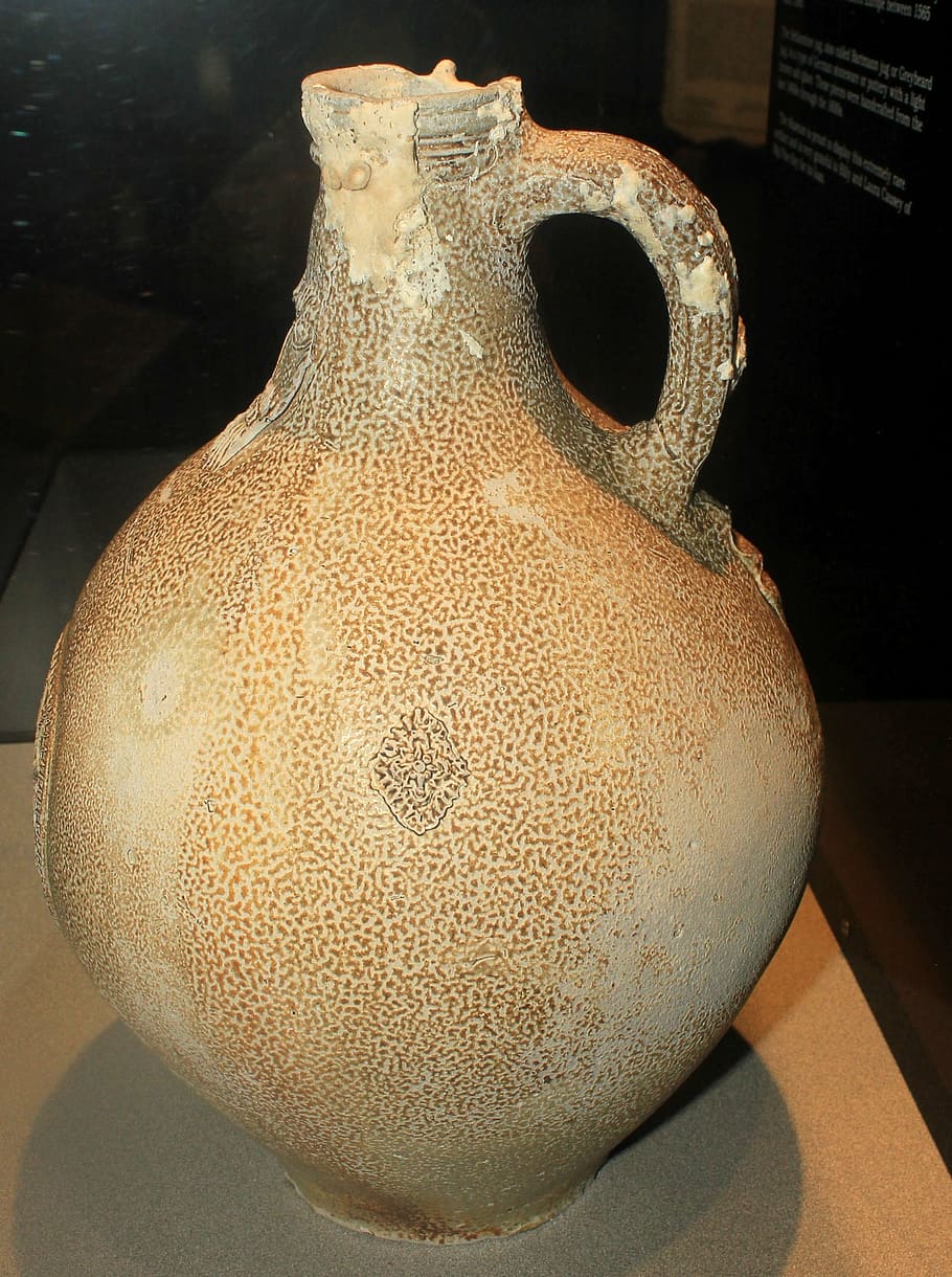 jug, bellarmine, relics, old, ancient, wine, bottled, pitcher, bottle, pottery