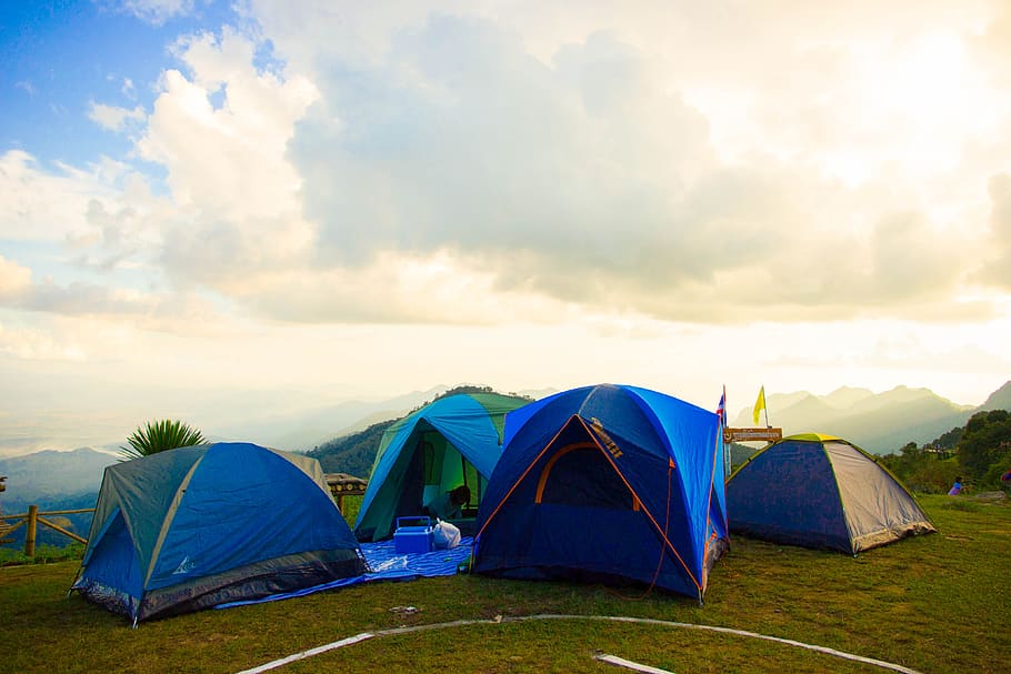 a tent, tour, nature, sky, tent, camping, cloud - sky, adventure, environment, beauty in nature