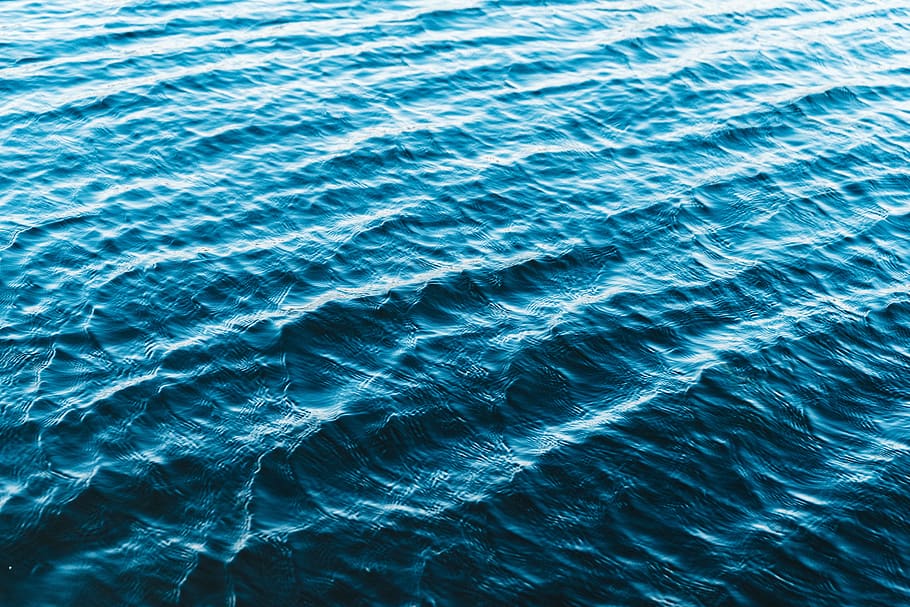 sea, ocean, blue, water, wave, nature, full frame, rippled, waterfront, backgrounds