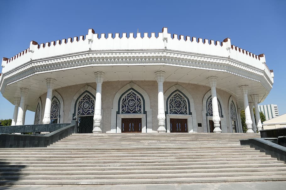 tashkent, uzbekistan, central asia, silk road, museum, architecture, stairs, timur, temur, built structure