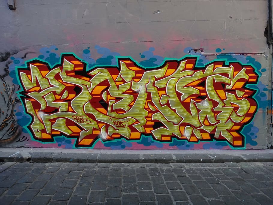 grafite, hosierlane, spray, arte de rua, artistas, arte, parede, pulverizador, mural, Huswand