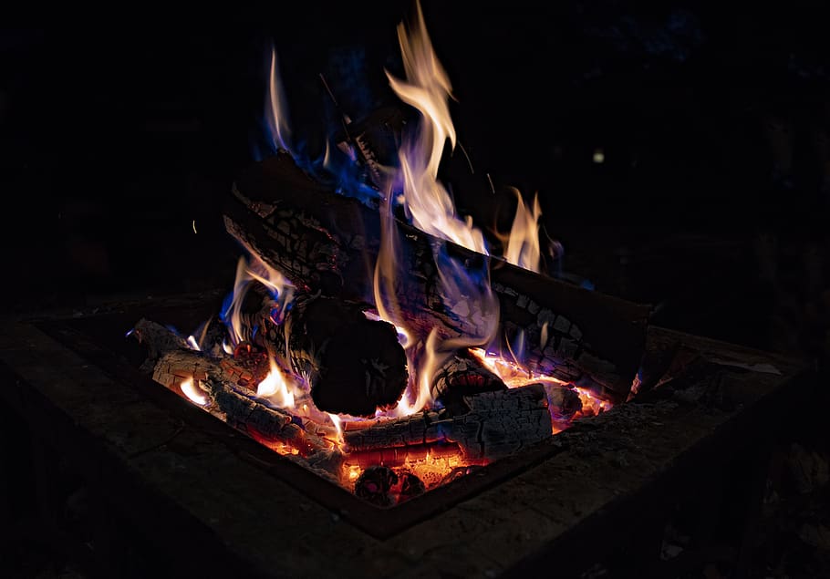 fire, firepit, fire pit, campfire, flames, coals, embers, bbq, barbecue, cookout