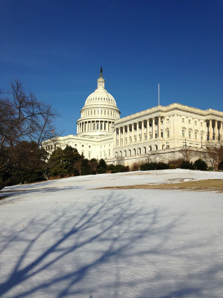us capitol, capitol, winter, snow, washington, dc, washington dc, government, historic, politics