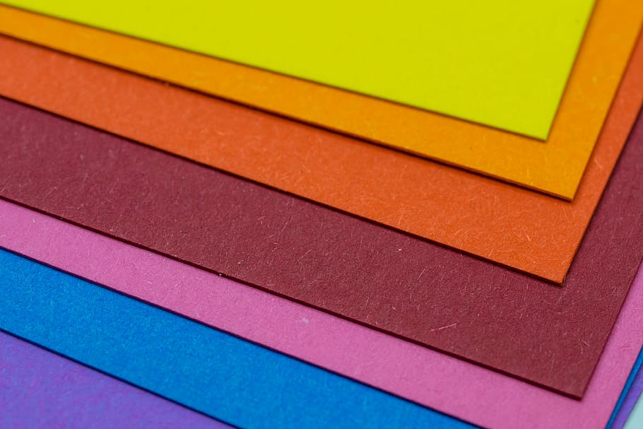 assorted-color textiles, paper, structure, color, rainbow, rainbow colors, background, pattern, design paper, creative paper