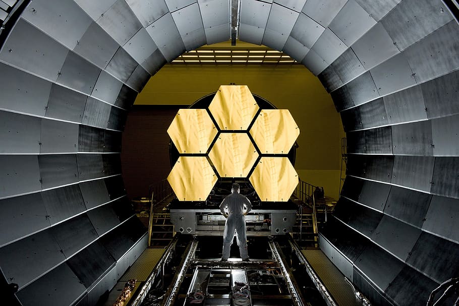 Space telescope, various, science, industry, indoors, architecture, no People, abstract, built structure, pattern