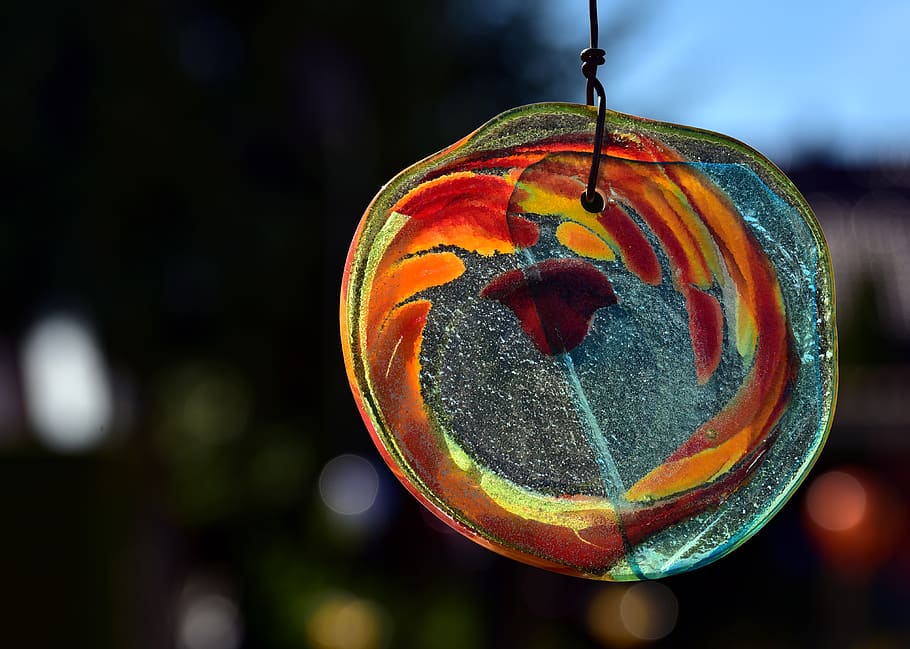 glass, disc, transparent, light, play, summer, background, decoration, depend, colorful
