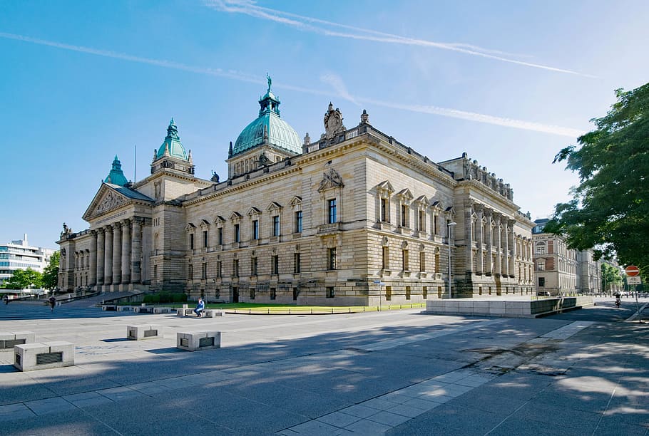 tertinggi, administratif, pengadilan, Mahkamah Agung, Leipzig, saksoni, jerman, arsitektur, tempat menarik, gedung pengadilan kaya