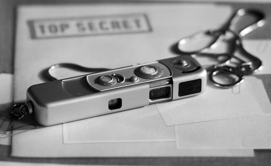 spy camera, top, secret, folder, spy, top secret, technology, equipment, music, indoors