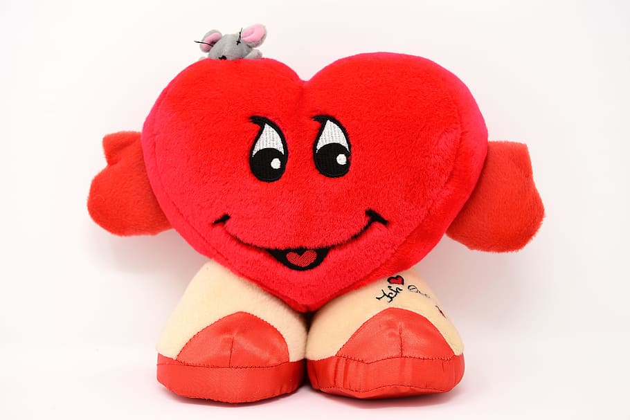 love, heart, funny, valentine's day, fabric, plush, mouse, sweet, i love you, friendship