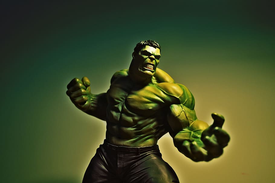 incredible, hulk, digital, wallpaper, Incredible Hulk, graphics, marvel, actionfigure, nerd, statue