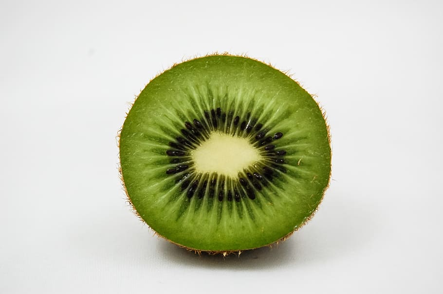 kiwi, half, fruit, vitamins, healthy eating, green, fresh, the richness of, southern fruits, food and drink
