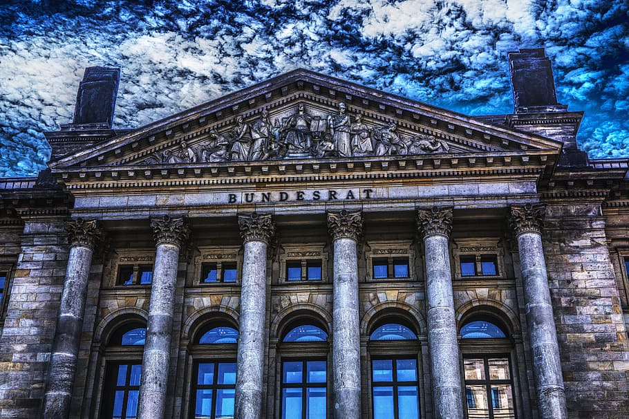 bundesrat building, Federal Council, Policy, House, Facade, house facade, architecture, building, government district, germany