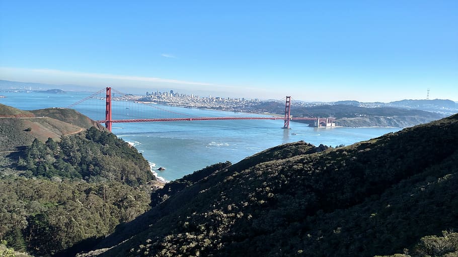 golden gate, san francisco, bridge, california, bay, ocean, landmark, pacific, sky, suspension