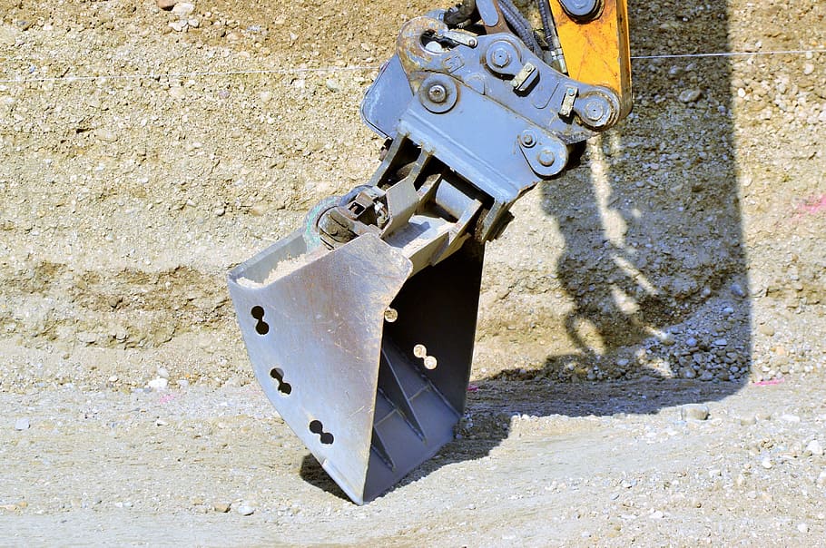 Free download backhoe bucket, blade, excavators, construction machine, excavator buckets