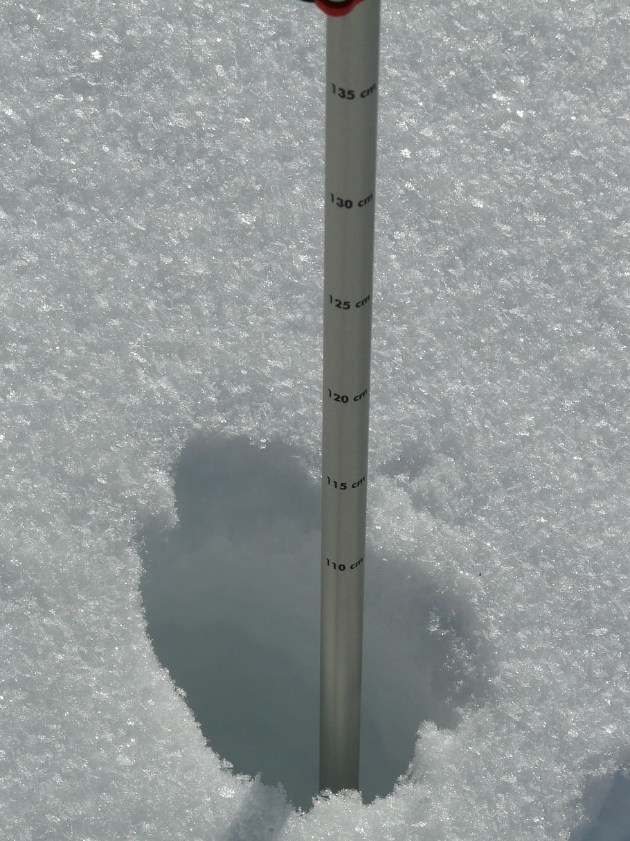 depth of snow, measurement, snow, winter, deep snow, icy, cold, eiskristalle, snow depth, scale