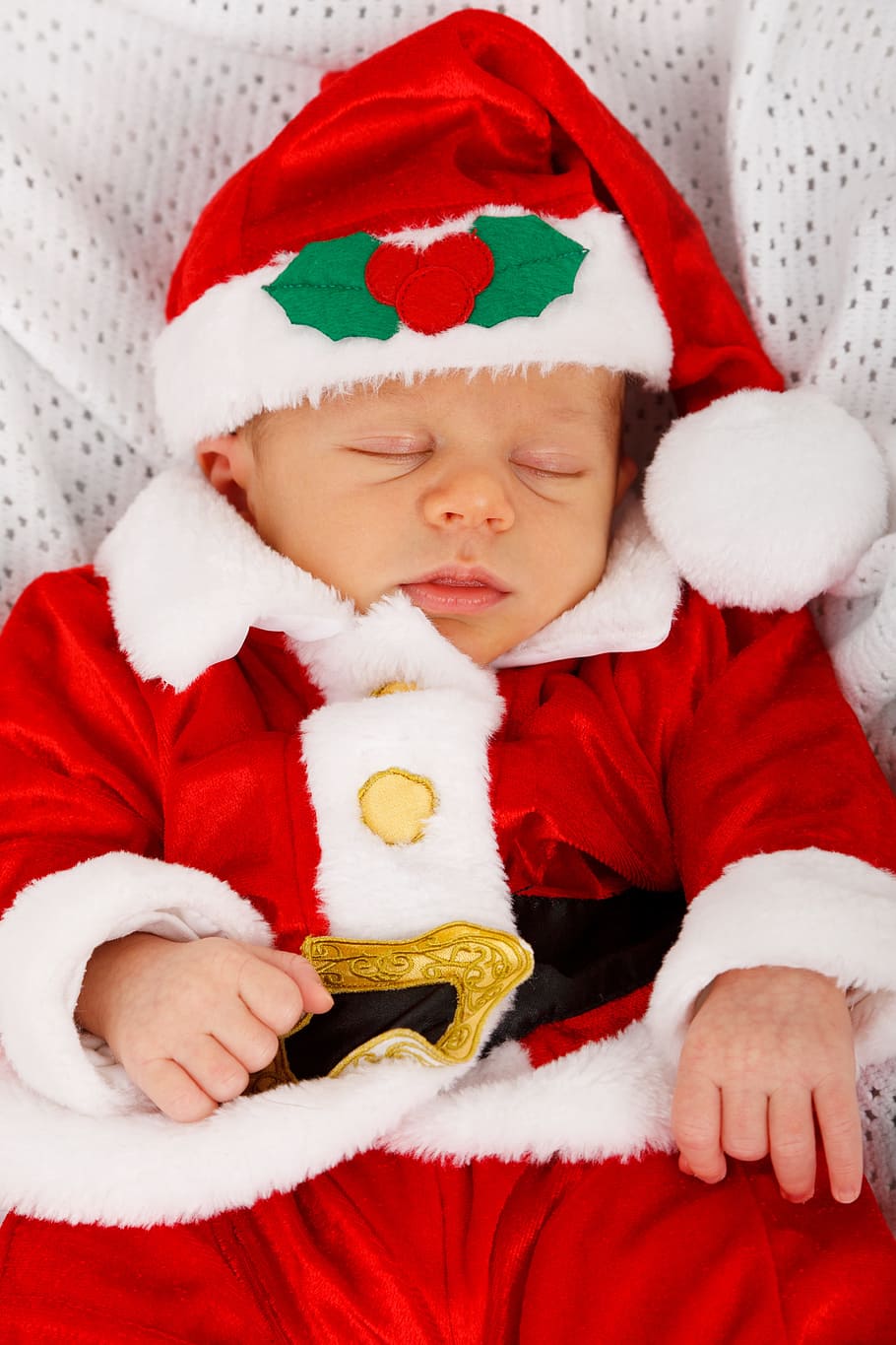 赤ちゃん, サンタクロースの衣装, 衣装, 愛らしい, お祝い, 子供, クリスマス, サンタ, クロース, かわいい