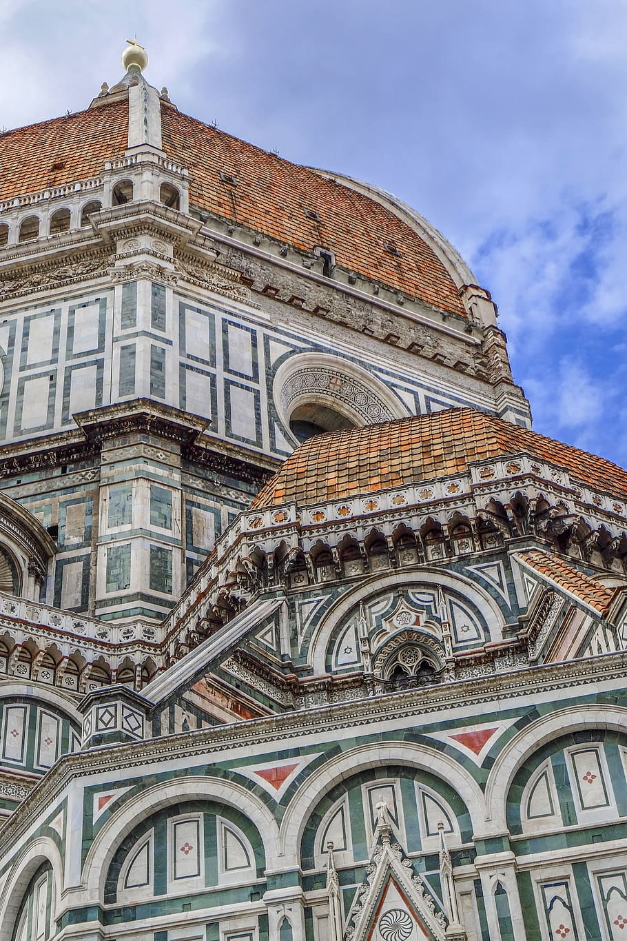フィレンツェ, 大聖堂, 記念碑, ドゥオーモ, 建物, 建築, ルネッサンス, 歴史的建造物, 空気, 雲