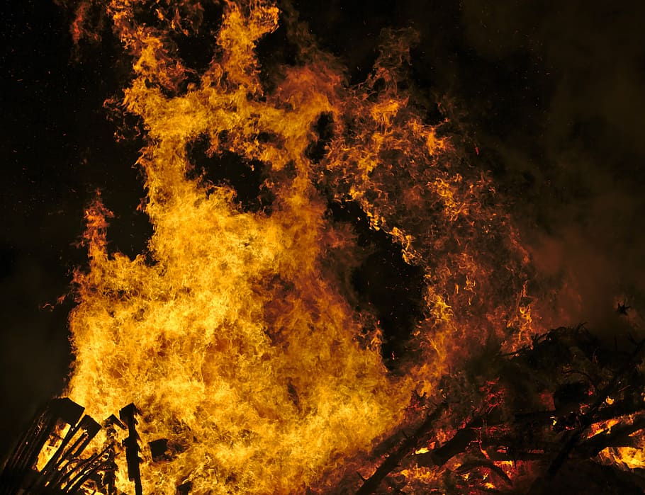 llama roja, fuego, llamas, caliente, quemadura, calor, hoguera, infierno, armageddon, fuego - Fenómeno natural
