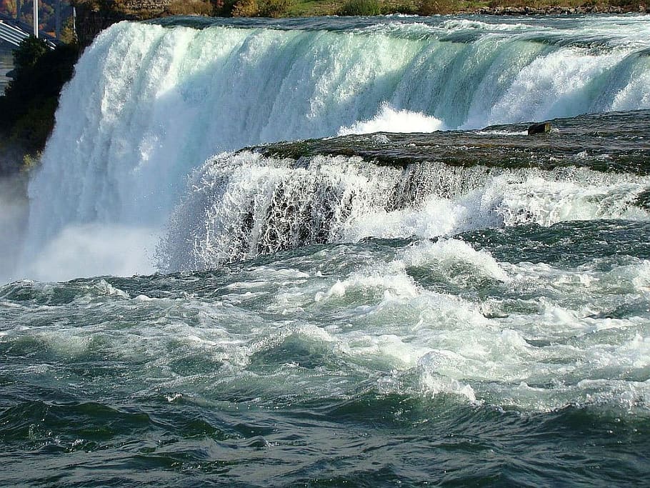 Water, Falls, Falls, River, River, Niagara, Canada, water, falls, river, niagara, usa, border