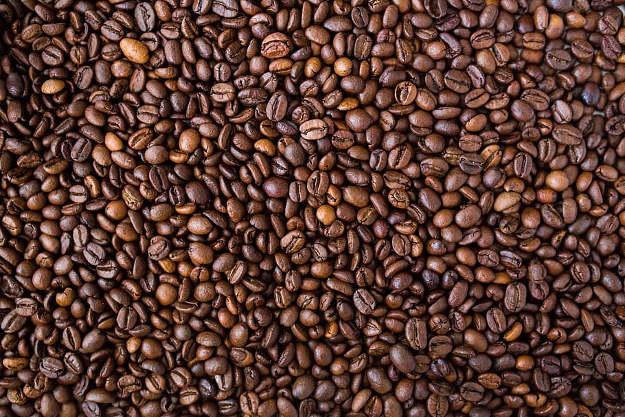 Кофе в зернах, фасоль, кофе, еда, коричневый, кофеин, жареный, напиток, фоны, крупный план