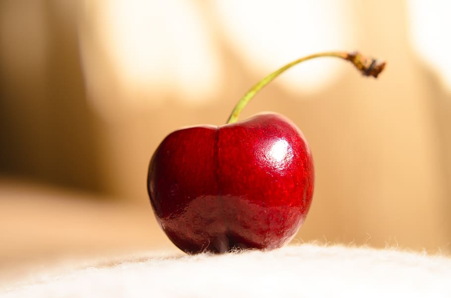 healthy, red, cherry, fruit, closeup, healthy eating, food, food and drink, wellbeing, apple - fruit