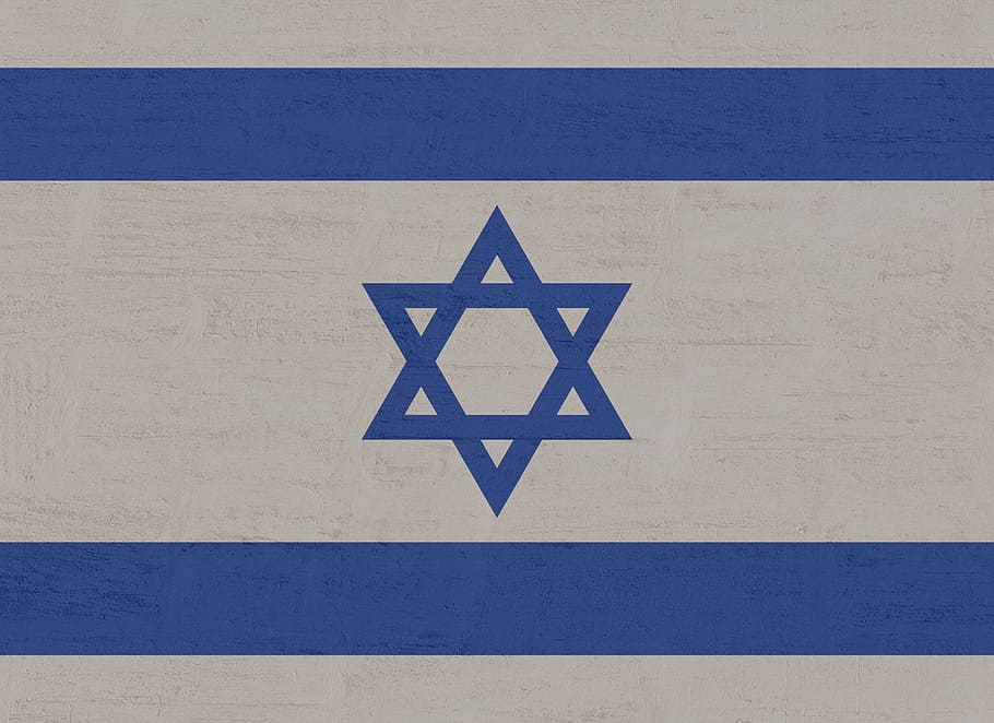 이스라엘, 깃발, 다윗의 별, 파랑, 국제, 흰색의 국기, 기호, 아니 사람, 푸른, 모양