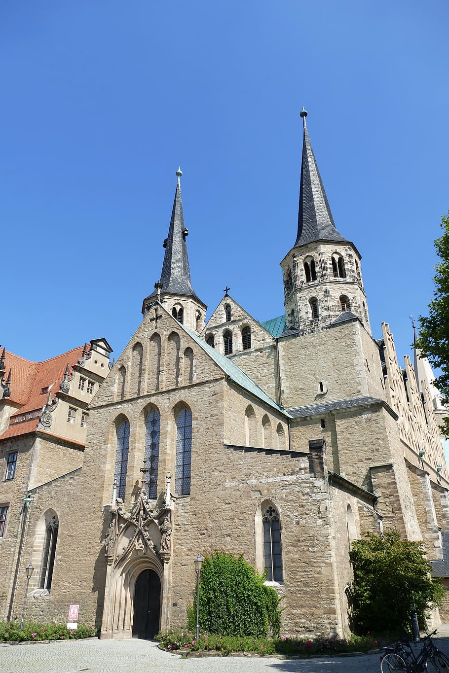 merseburg, saxony-anhalt, historic center, historically, building, dom, church, romanesque, rhaeto romanic, middle ages