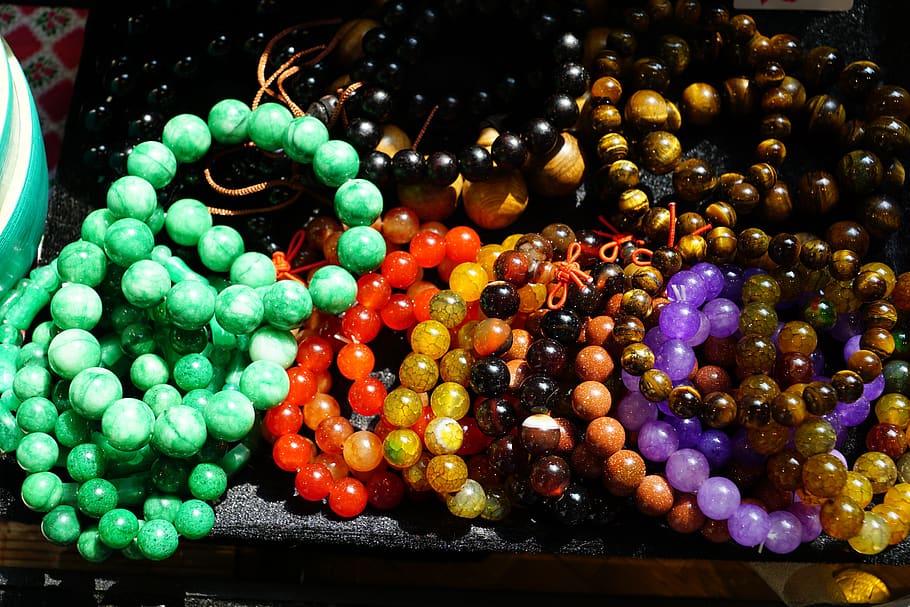 jóias, cadeia, pedras, colar, gemas, lembrança, presente, colorido, pulseira, multi colorido