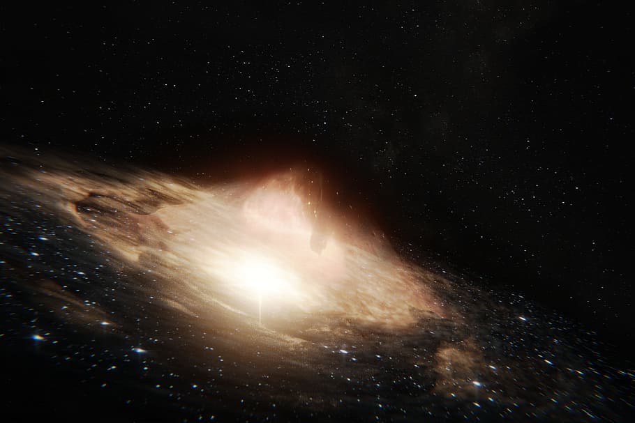 茶色の星雲の壁紙, 天文学, 銀河, 探査, クエーサー, ブラックホール, 星雲, 遠い, 科学, 星