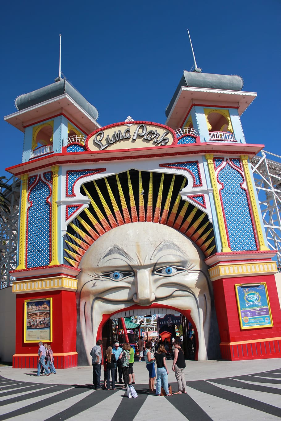 Luna Park, St Kilda, Entretenimiento, entrada, parque, carnaval, circo, festival, feria, boleto
