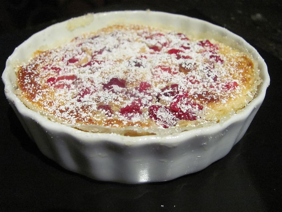 clafoutis, french, pastry, dessert, france, homemade, souffle, dishware, white, clafouti