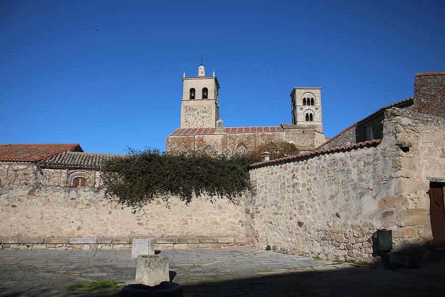 trujillo, torres, church, extremadura, bell tower, romanesque, architecture, tourism, monumental, views