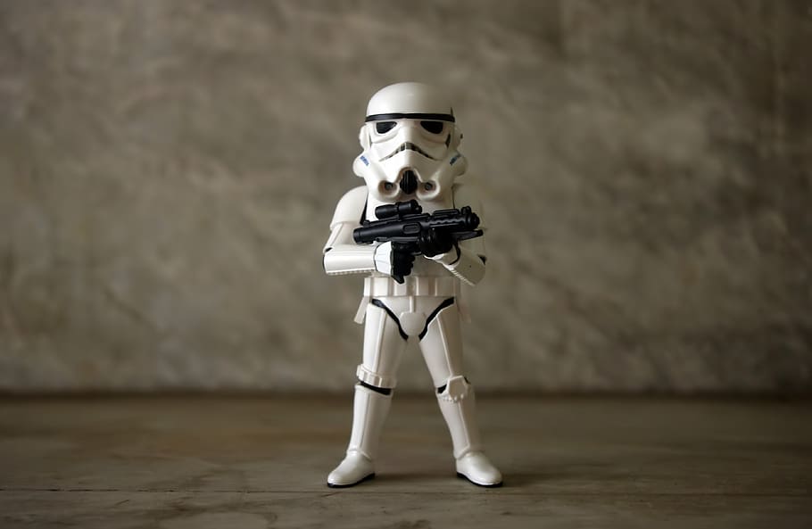 clone, guerra, estrela, guerras, brinquedo, estatueta, branco, arma, armado, capacete