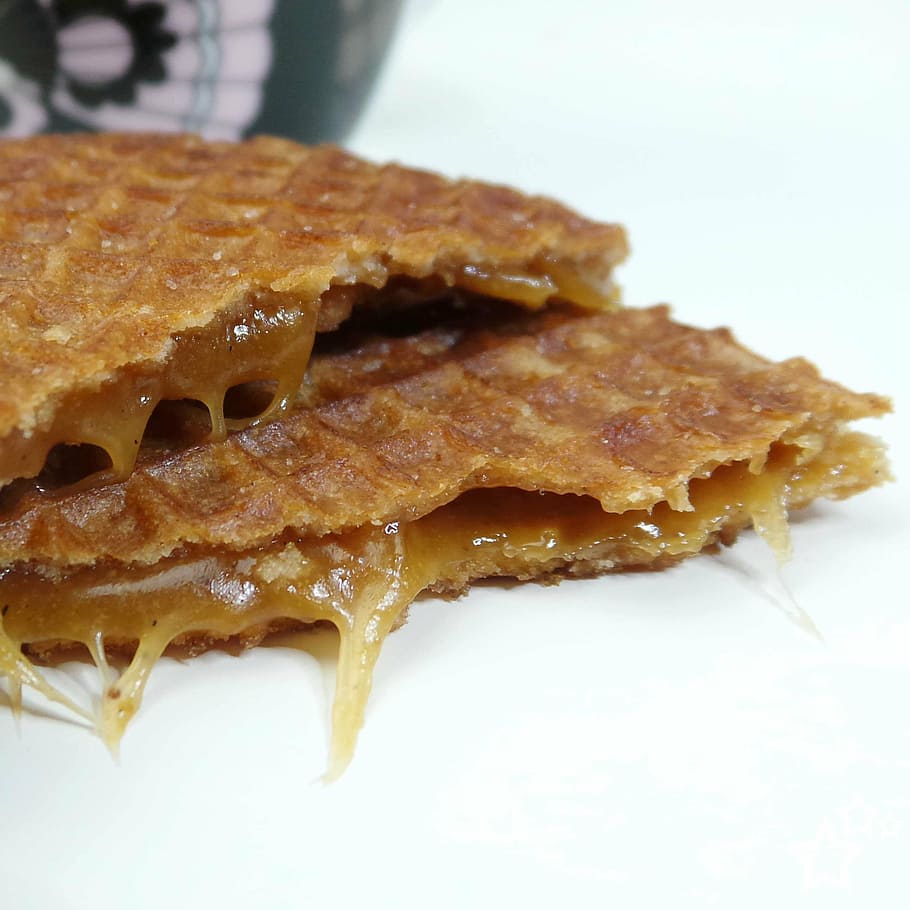stroopwafel, cake, caramel, tasty, food, food and drink, freshness, close-up, ready-to-eat, indulgence