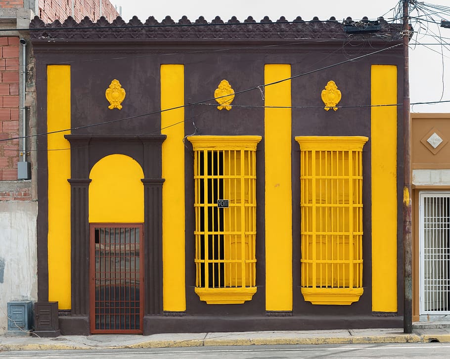 Maracaibo, Venezuela, Edificios, Casa, hogar, fachada, colorido, arquitectura, ventanas enrejadas, ciudad