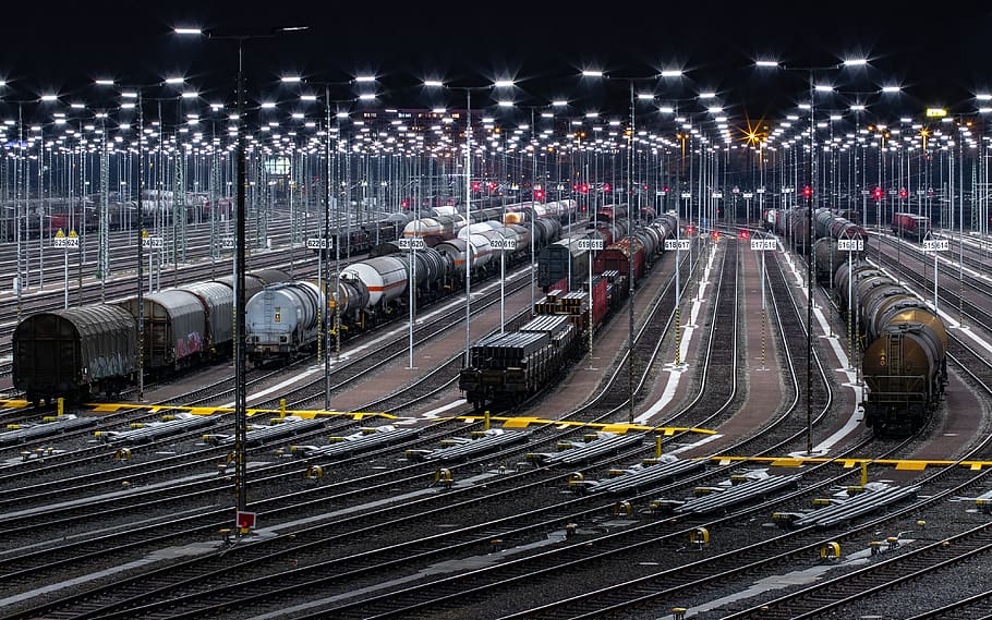 rails, gleise, train, freight transport, rail traffic, railway tracks, wagon, railway, goods station, marshalling yard