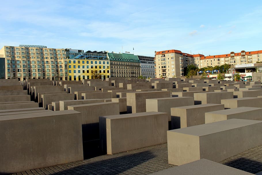 ベルリン, 記念碑, ドイツ, ホロコースト, ホロコースト記念, コンクリート, 都市, 灰色, アート, ランドマーク