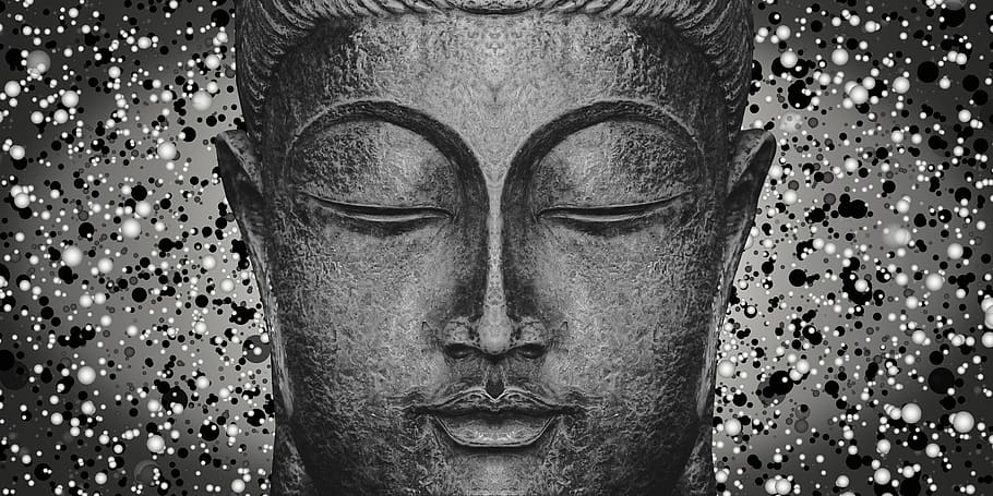 Buda, blanco, religioso, primer plano, parte del cuerpo humano, una persona, parte del cuerpo, retrato, rostro humano, adulto