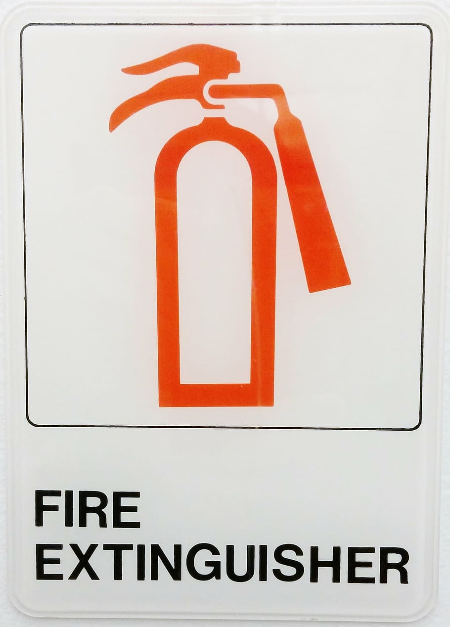fire extinguisher, fire, extinguisher, sign, symbol, fire-fighting, fire-suppressor, hand-held extinguisher, red, emergency