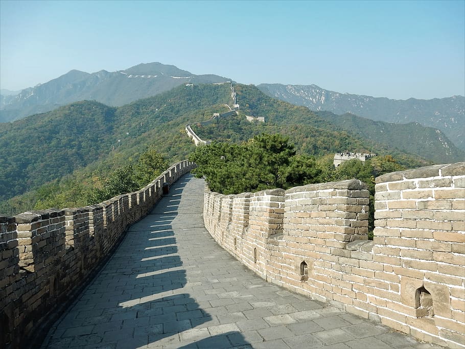 great wall of china, china, beijing, wall, stone, history, wonder of the world, mountains, unesco, world heritage