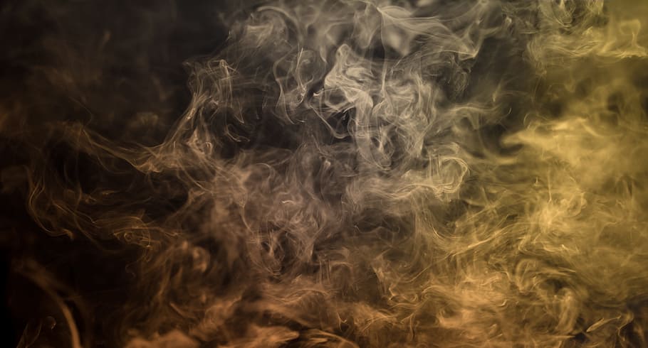 brown, black, white, smoke, abstract, painting, effect, color, yellow, design