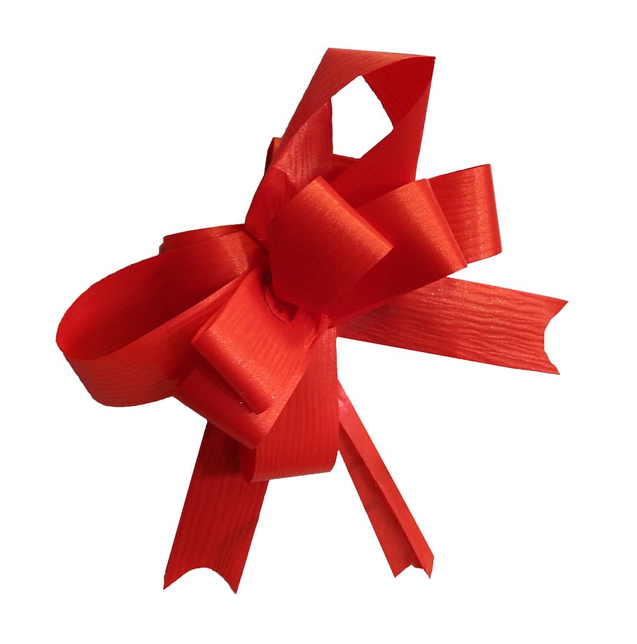 showing red ribbon, red ribbon, loop, red, christmas, decoration, gift, gift tape, ribbon, isolated