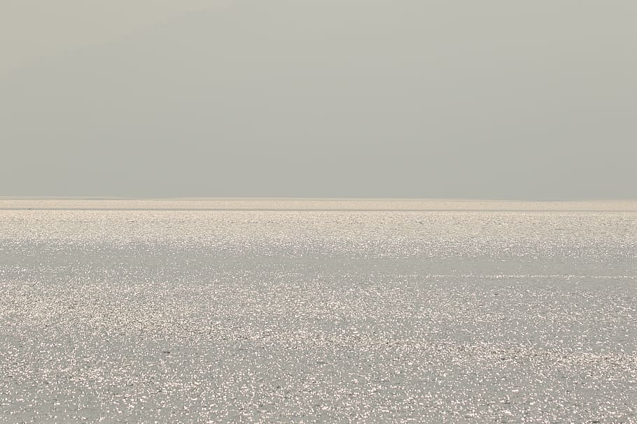 ocean, pacific, horizon, humility, meditation, landscape, copy space, land, sky, tranquility